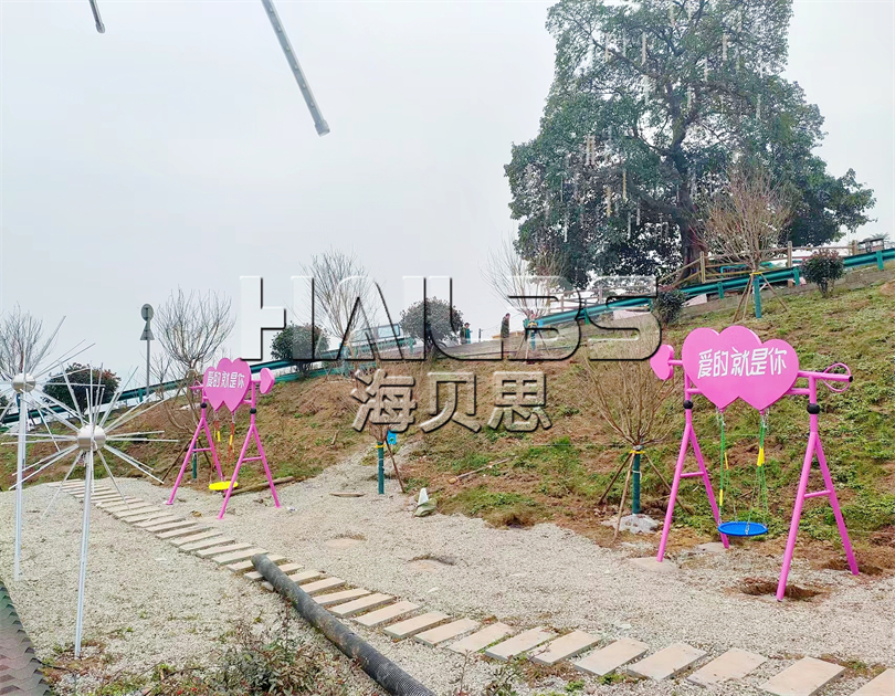 重慶北碚無動力親子樂園施工現(xiàn)場